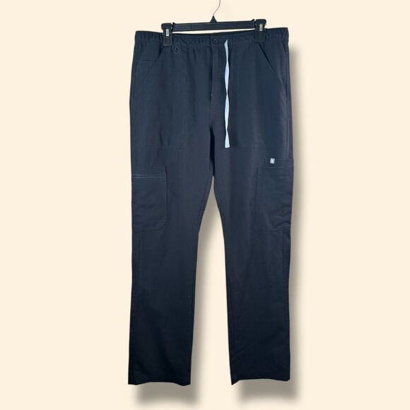 Figs Cairo Cargo Scrub Pants black sz L - Picture 1 of 6